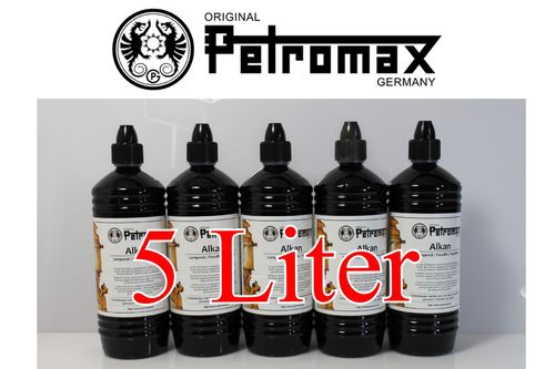 Petromax Alkan Lampenöl - Petroleum: 5 x 1 Liter