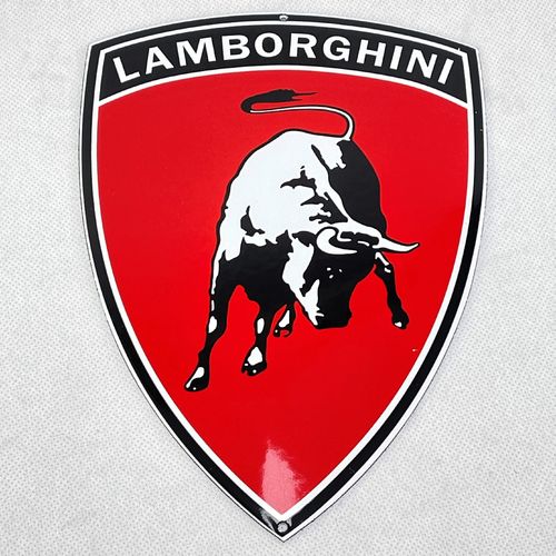 LAMBORGHINI Emailleschild Logo Türschild enamale sign