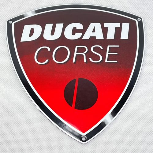 Ducati Corse  Emailschild Schild Türschild enamel sign