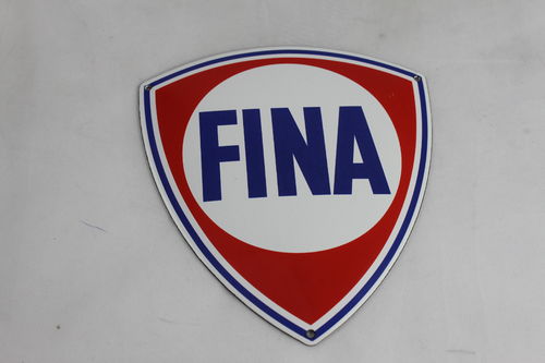 FINA Logo Türschild Emailschild enamel shield 15x16,5 cm
