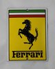 Ferrari - Logo - Pferd - Emailschild - Türschild - Schild