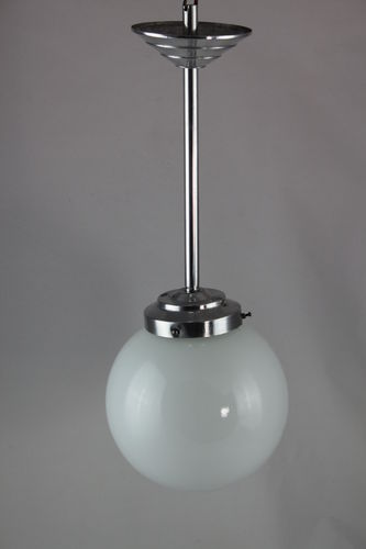 ART DECO Hängelampe - Opalglas Lampe - Ø 20 cm