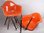 Original Charles Eames Herman Miller Armchair - Fiberglas, orange