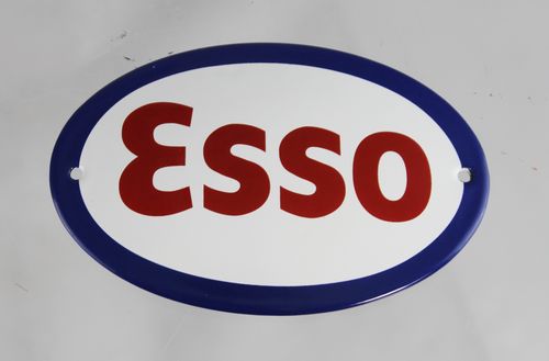 ESSO Logo - Emailschild - Türschild Emaille - Schild
