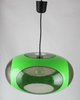 Seltene Lampe LUIGI COLANI - grün - 70er Jahre Ufo Lampe