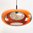 Alte 70er Jahre Ufo Lampe orange  Design LUIGI COLANI