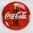 großes Coca Cola Emailschild XL Emailleschild enamel sign Ø 50 cm