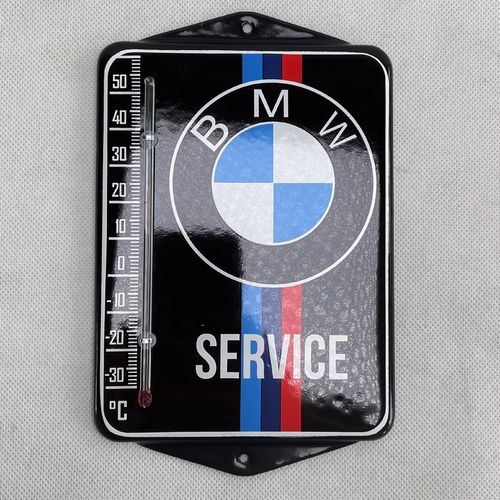 Thermometer BMW Emailleschild  Reklameschild enamel sign