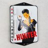 Thermometer Hunter Emailleschild  Reklameschild enamel sign