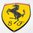 Scuderia Ferrari LOGO Emailleschild  cavallino rampante 40cm