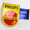 Philips Radio Logo Emaille Schild beidseitig emailliert 60cm