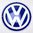 VW Logo Emailleschild  Türschild Ø 12 cm Volkswagen