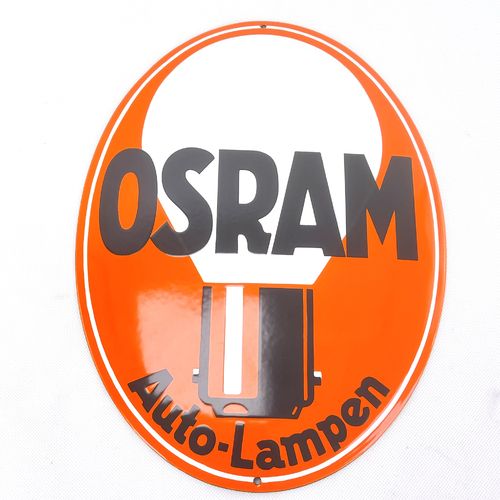 OSRAM Auto-Lampen Glühbirne Emailleschild enamel plate 40cm