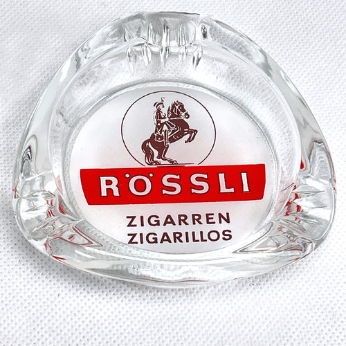 Alter Rössli Aschenbecher Glas Ascher ashtray Zigarren