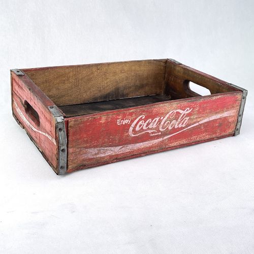 Coca Cola Getränkekiste rote alte Holzkiste von 1976