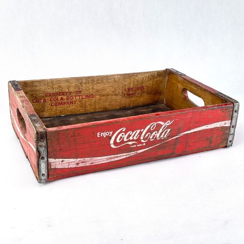 Coca Cola Getränkekiste rote alte Holzkiste von 1978
