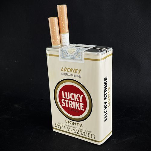 Seltener Aufsteller Lucky Strike Zigaretten Thekenaufsteller
