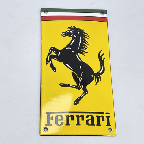 Ferrari  Logo Pferd Emailschild Türschild Scuderia enamel sign 20x10cm